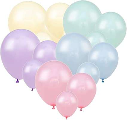 Makaron Soft Renkler Karışık Balon 10 Adet Normal Boy