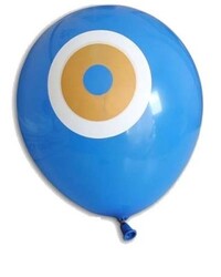 Parti Dünyası - Mavi Nazar Boncuğu Latex Balon 20 Adet