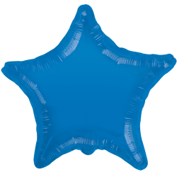 Parti Dünyası - Mavi renkli yıldız folyo balon (45 cm )