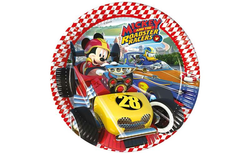 Parti Dünyası - Mickey Roadster Tabak 23 cm 8 Adet