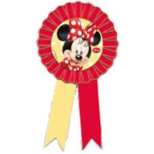 Parti Dünyası - Minnie Mouse Kırmızı Rozet1 Adet