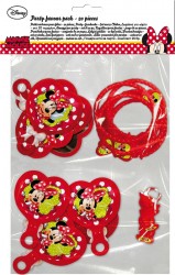 Parti Dünyası - Minnie Mouse Süslü Kızlar Set 20 Adet