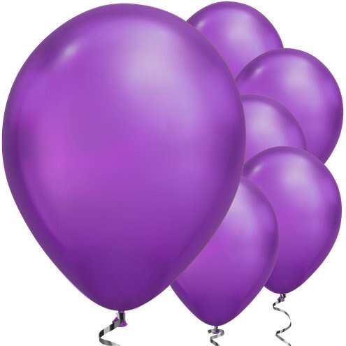 Mirror Krom Balon Mor Renk 6 Adet