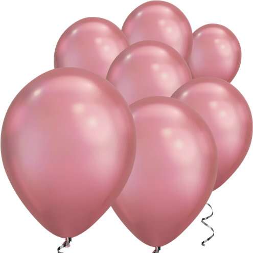 Mirror Krom Balon Rose Gold Renk 6 Adet