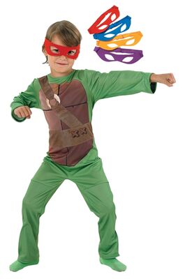 Ninja Turtels Kostüm 3/6 yaş Kutulu Pakette