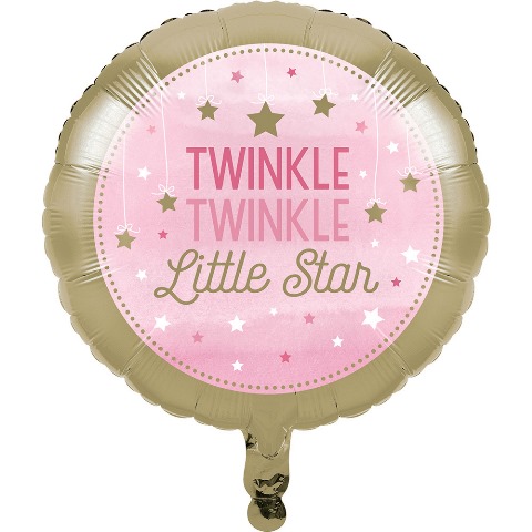 One Little Star PembeFolyo Balon