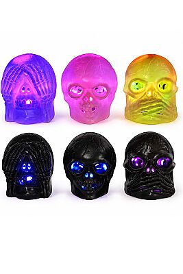 Parti Dünyası Halloween Işıklı Kuru Kafa 3 lü - 1