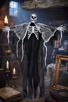 Parti Dünyası Halloween Kapı Süsü İskelet 60 cm - 1