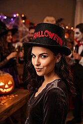 Parti Dünyası Halloween Şapka Sihirbaz Model