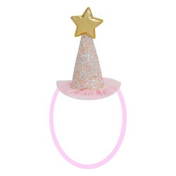 Parti Dünyası - Pembe Prenses Şapkası 1 Adet Mini Boy 10 cm