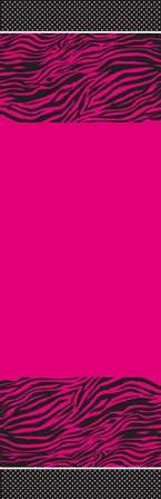 Pembe Zebra Butiği Masa Örtüsü