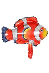 Parti Dünyası - Kırmızı Balık Folyo Balon 71 x 90 cm