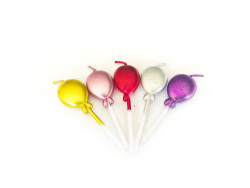 Parti Dünyası - Renkli Balonlar 5 Li Mum