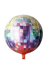 Parti Dünyası - Renkli Disco Topu Şekilli Folyo Balon