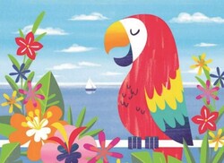 Parti Dünyası - Renkli Papağan 8 li Amerikan Servis