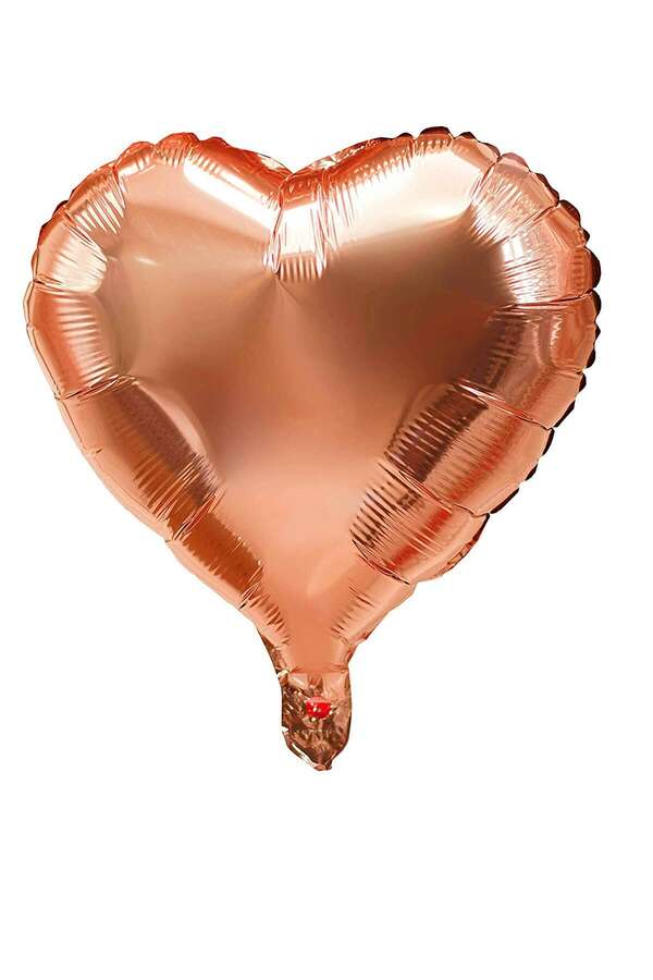Rose Gold(pembe  altın ) kalp folyo balon (45 cm )