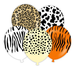 Parti Dünyası - Safari Desenler Baskılı Latex Balon 20 Adet
