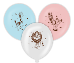 Parti Dünyası - Safari Temalı Baskılı Latex Balon 20 Adet