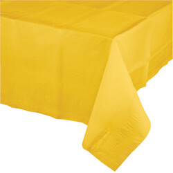 Parti Dünyası - Sarı Renk Plastik Masa Örtüsü137 x 274 cm