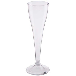 Parti Dünyası - Şeffaf Plastik Şampanya Bardağı 17 cm 8 adet