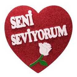 Parti Dünyası - Seni Seviyorum Kalp Strafor Dekor 25 cm