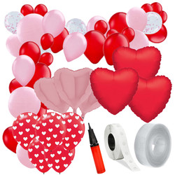 Parti Dünyası - Sevgililer günü Zincir Balon Yapım Seti