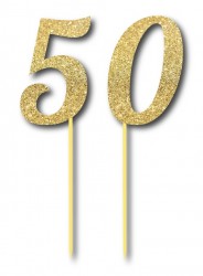 Parti Dünyası - Simli Altın Renk 50 Yaş