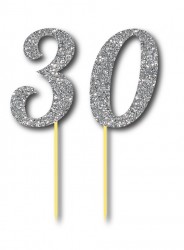 Parti Dünyası - Simli Gümüş Renk 30 Yaş