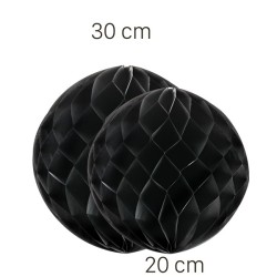 Parti Dünyası - Siyah Renk Petek Süs Seti 2 Adet 30-20 cm
