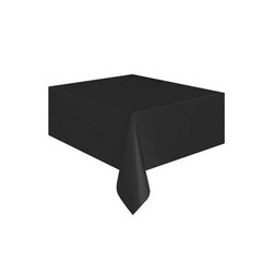 Parti Dünyası - Siyah Plastik Masa Örtüsü 137 x 183 cm