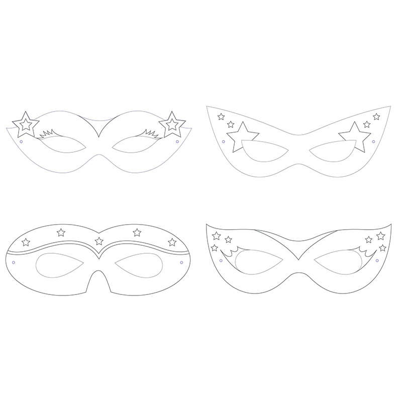 Superhero Girl Boyanabilir Maske 12  Adet