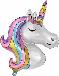 Parti Dünyası - Unicorn Folyo Balon Soft Renkler 110 cm SShape