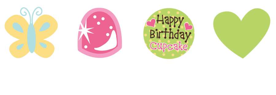 Tatlı Cupcake 12 li Kek Süsü 7 cm