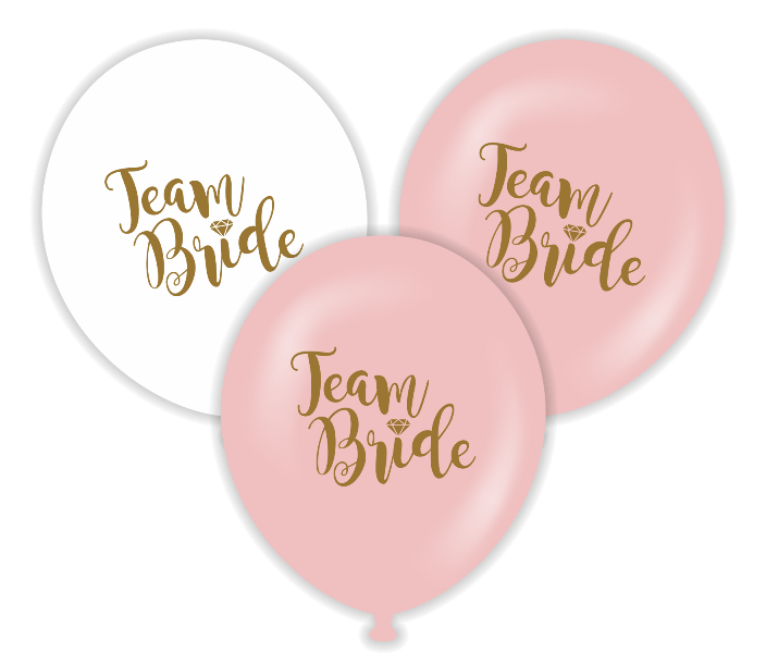 Team Bride Temalı Baskılı Balon 6 Adet