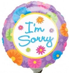 Parti Dünyası - I am Sorry (üzgünüm ) 18 inç Folyo Balon