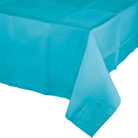 Turkuaz Mavi Masa Örtüsü 274 cm X 137 cm ebadında