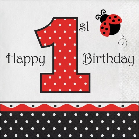 Uğur Böceği 1 Yaş 16 lı Peçete