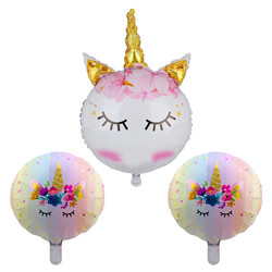 Parti Dünyası - Unicorn 3 Lü Folyo Balon Set