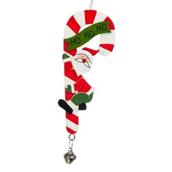 Parti Dünyası - Noel Baba ve Baston Şeker Ağaç Süsü 12 cm